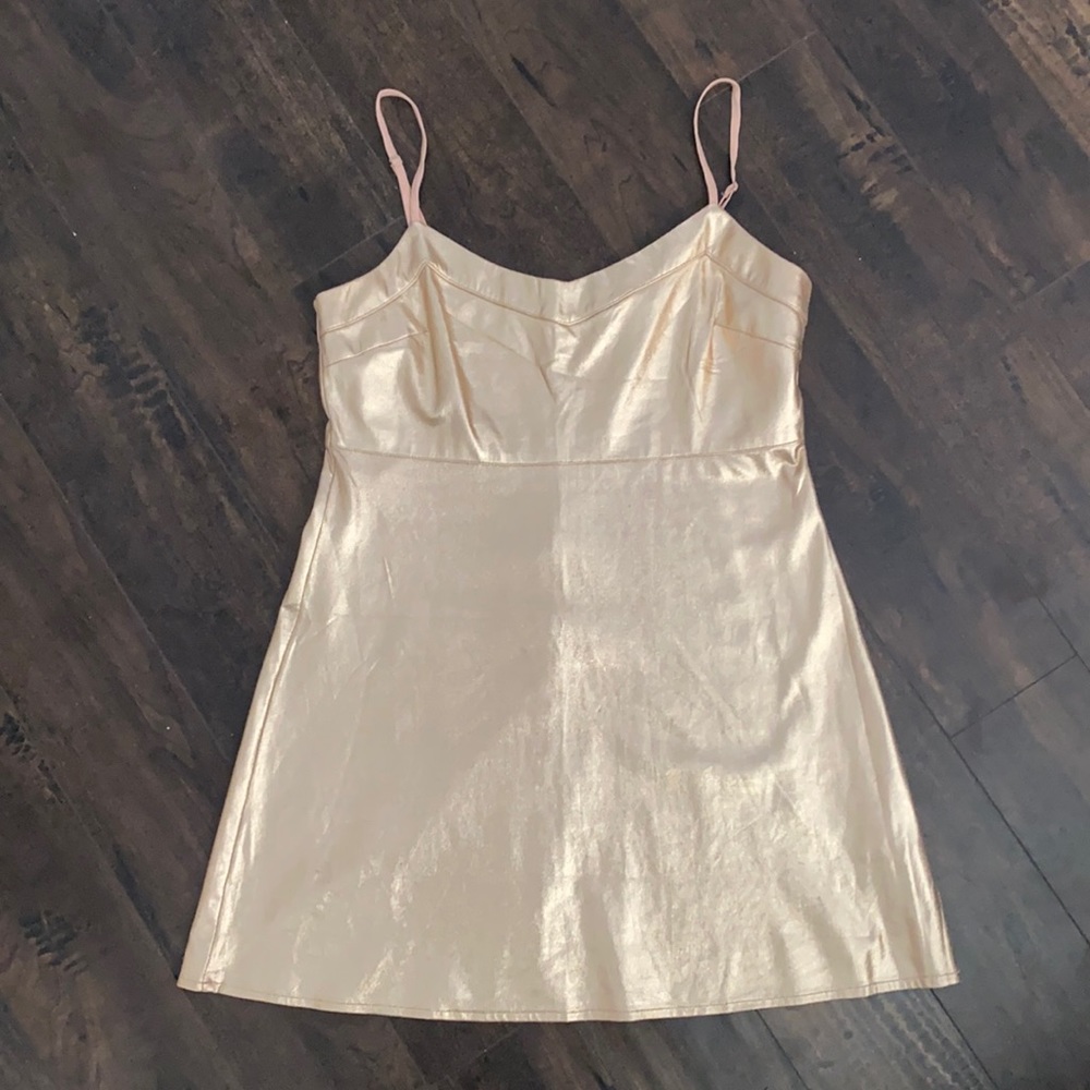 Gold Mini Dress